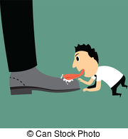 Businessman Cartoon Lick Someone S Boots For Flatter Drawings