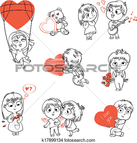 Clipart   Valentine S Day  Fotosearch   Search Clip Art Illustration