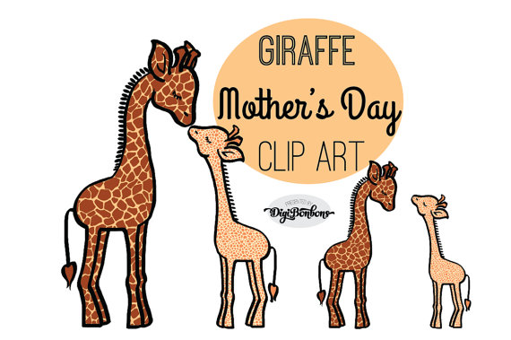 Day Clipart Giraffe Clip Art Mother Abd Baby Clipart Jungle Animals