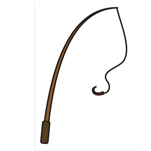 Fishing Pole Clipart   Hang A Hook Magnet From A Stick With An    