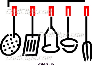 Kitchen Utensils Set Of Different Clipart   Free Clip Art Images