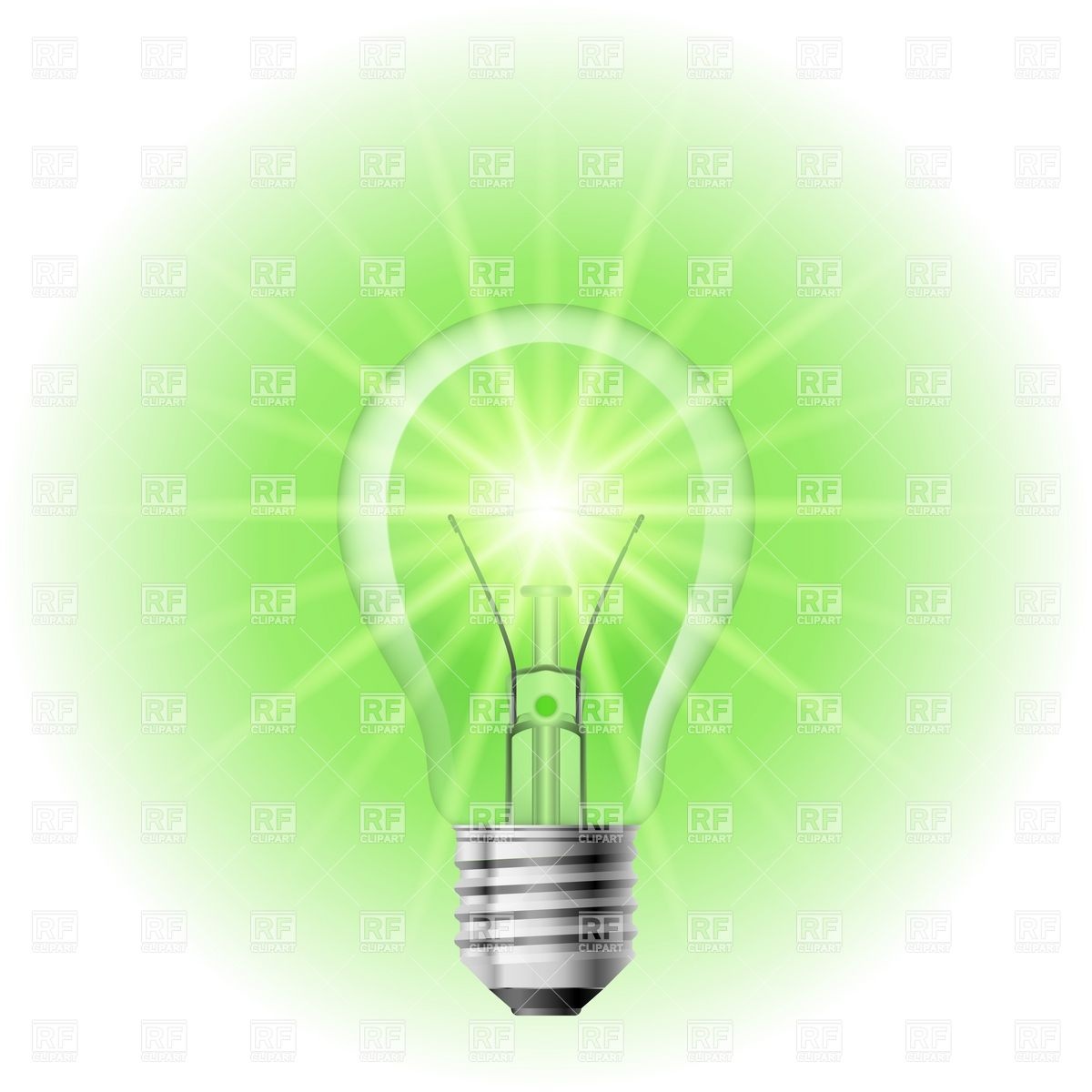 Lamp With The Green Light Download Royalty Free Vector Clipart  Eps
