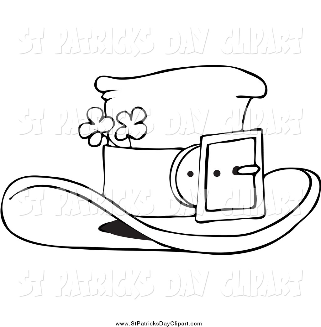 Leprechaun Hat Clipart Black And White Royalty Free Black And White
