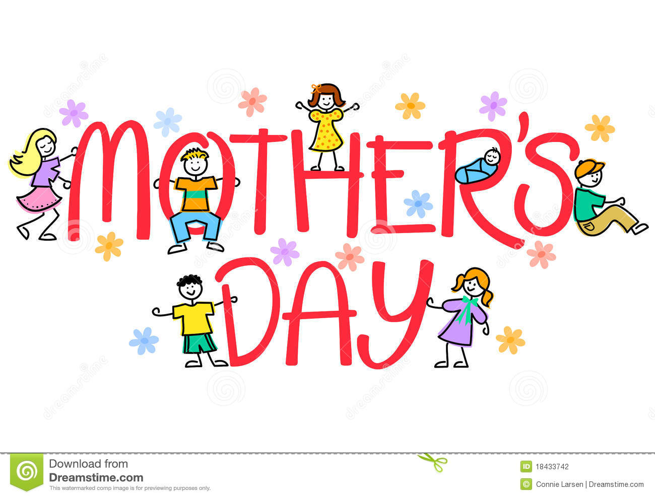 Mother S Day Kids Eps Stock Photography   Image  18433742
