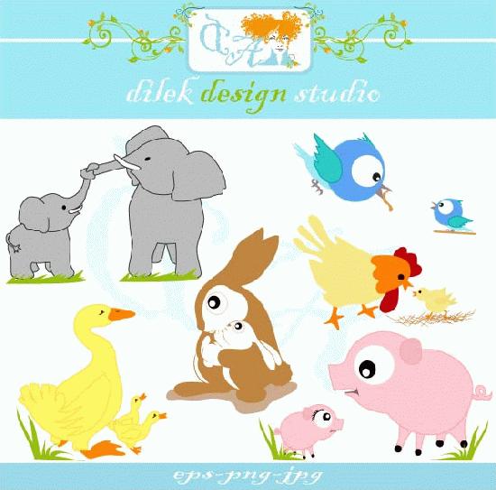 Mygrafico Mom And Baby Animals Clipart Cool Mother S Day