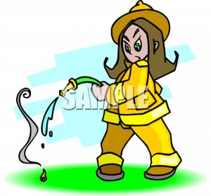     Out A Fire In The Lawn Royalty Free Clipart Picture 100614 003023