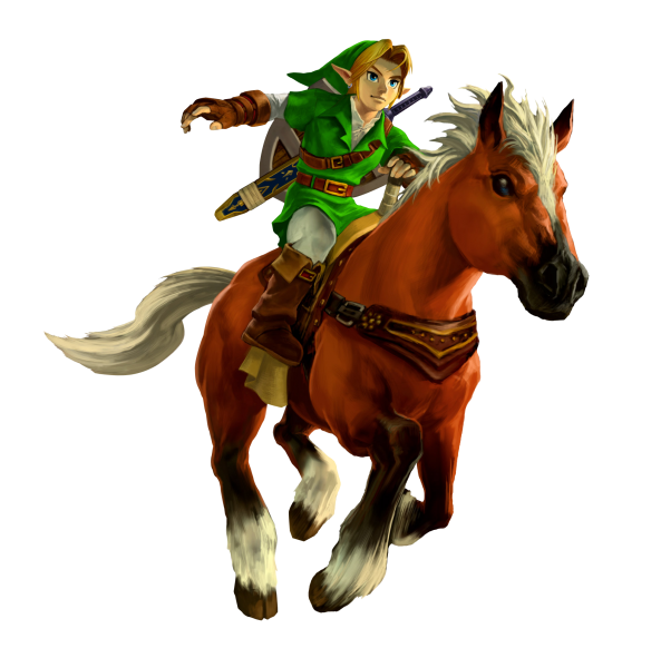Render   The Legend Of Zelda  Ocarina 3d   Link   Epona