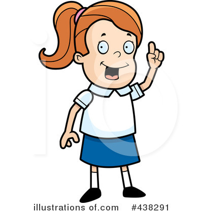 Royalty Free  Rf  School Girl Clipart Illustration  438291 By Cory
