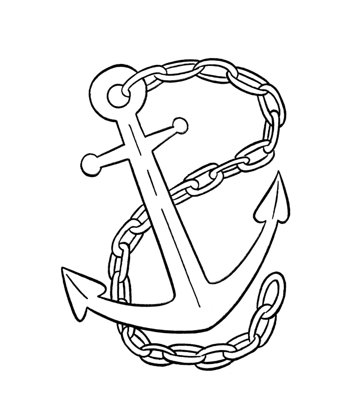 Ship Wheel Anchor Drawing Colouring Pages  Page 2 