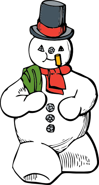 Snowman Clip Art At Clker Com   Vector Clip Art Online Royalty Free    
