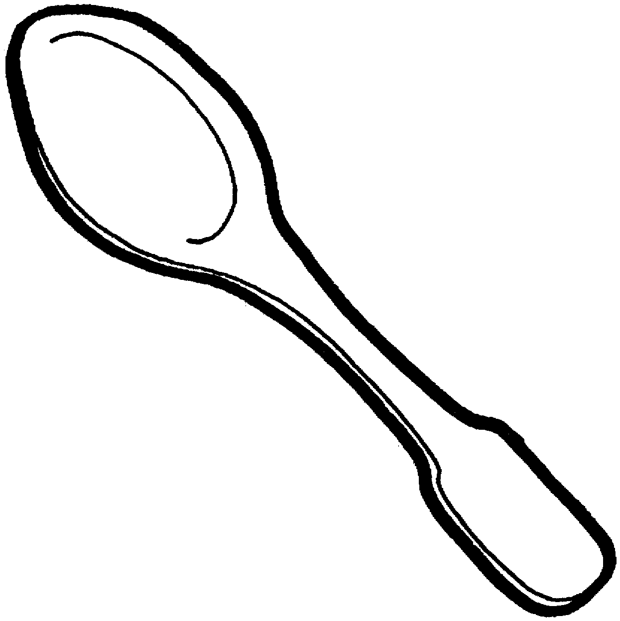 Spoon Colouring Pages