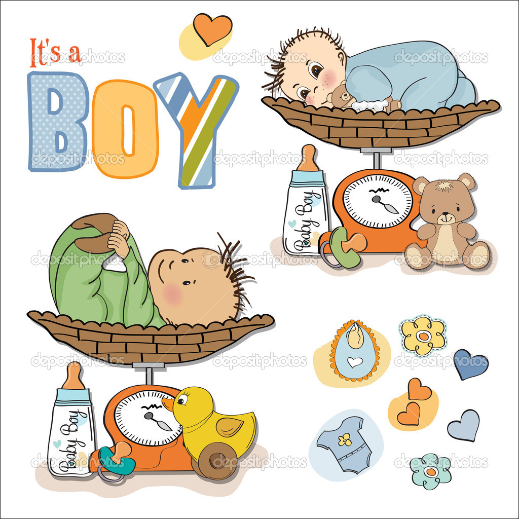Weighing Scale Clipart Baby Boy Weighed On The Scale