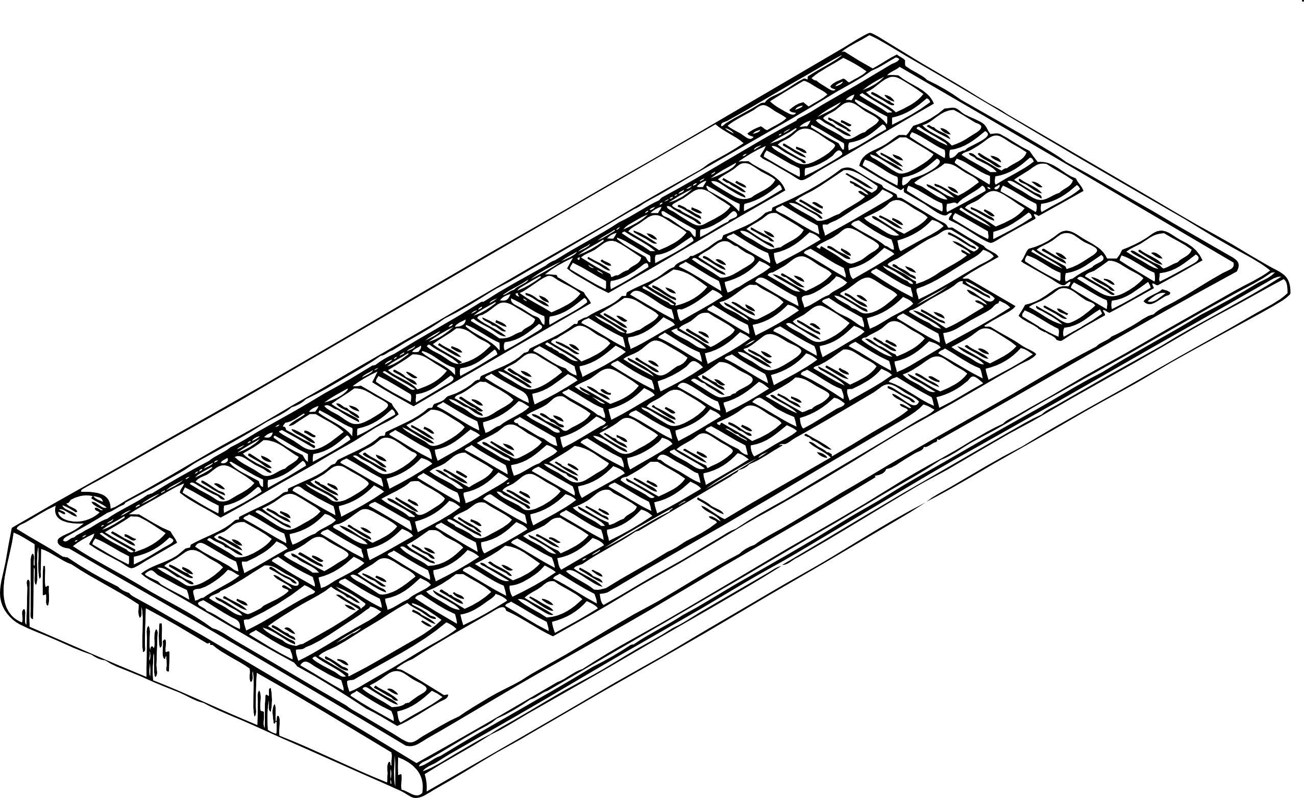 2014 Clipartist Of Info Computer Keyboard Art Coloring Book For Kids    