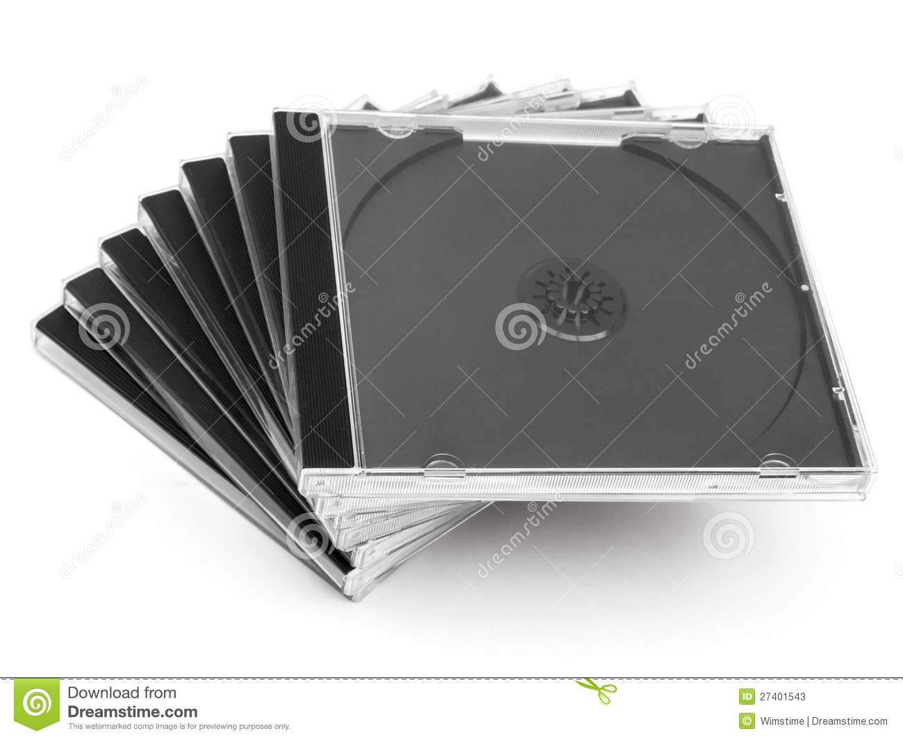 Cd Cases Stack Stock Photos   Image  27401543