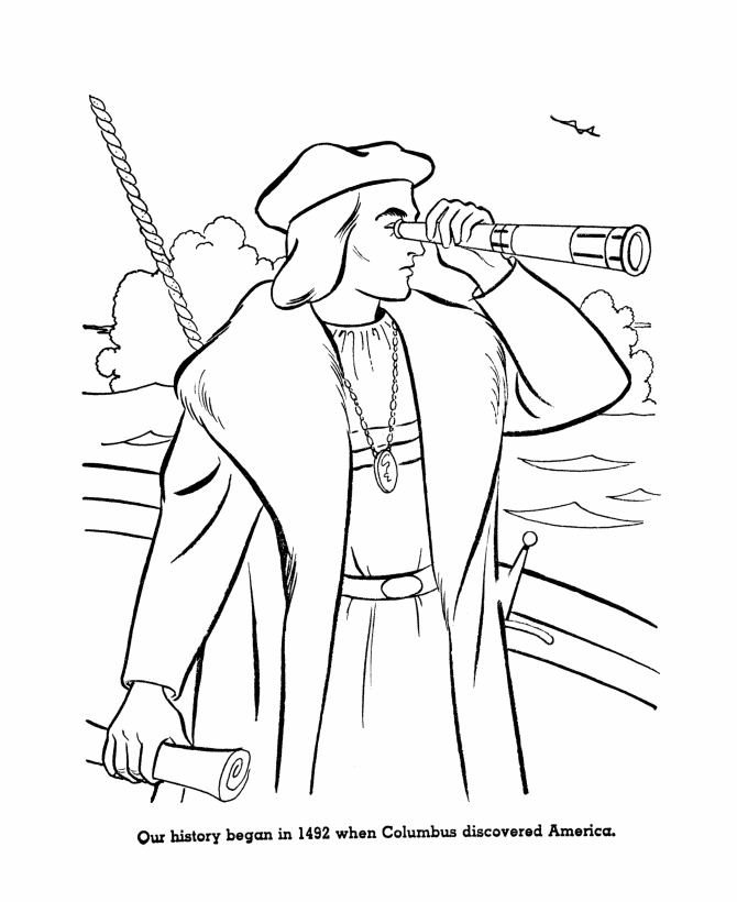Christopher Columbus Pictures For Kids   Az Coloring Pages