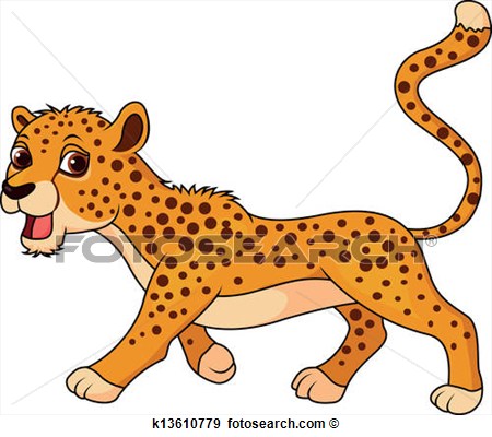Clip Art   Cute Cheetah Cartoon  Fotosearch   Search Clipart