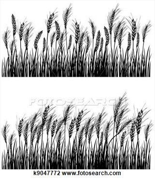 Clip Art   Field Of Wheat  Fotosearch   Search Clipart Illustration