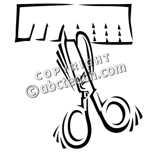 Clip Art  Scissors  Cutting Snip B W   Preview 1
