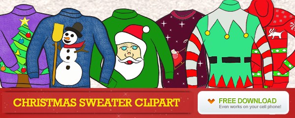 Clipart Of Christmas Tree   Chirstmas Sweaters Online