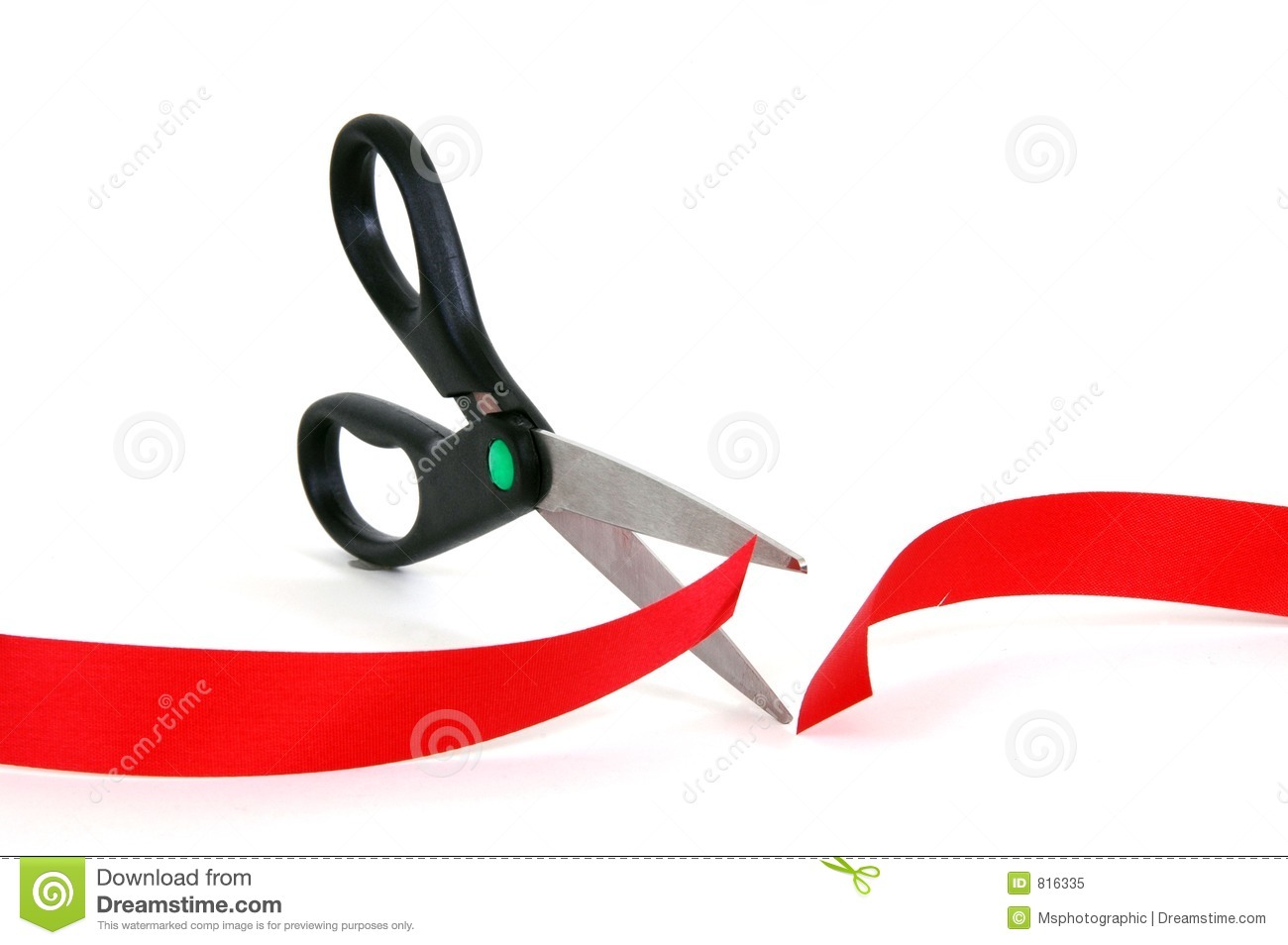 Cutting Red Tape Royalty Free Stock Photo   Image  816335