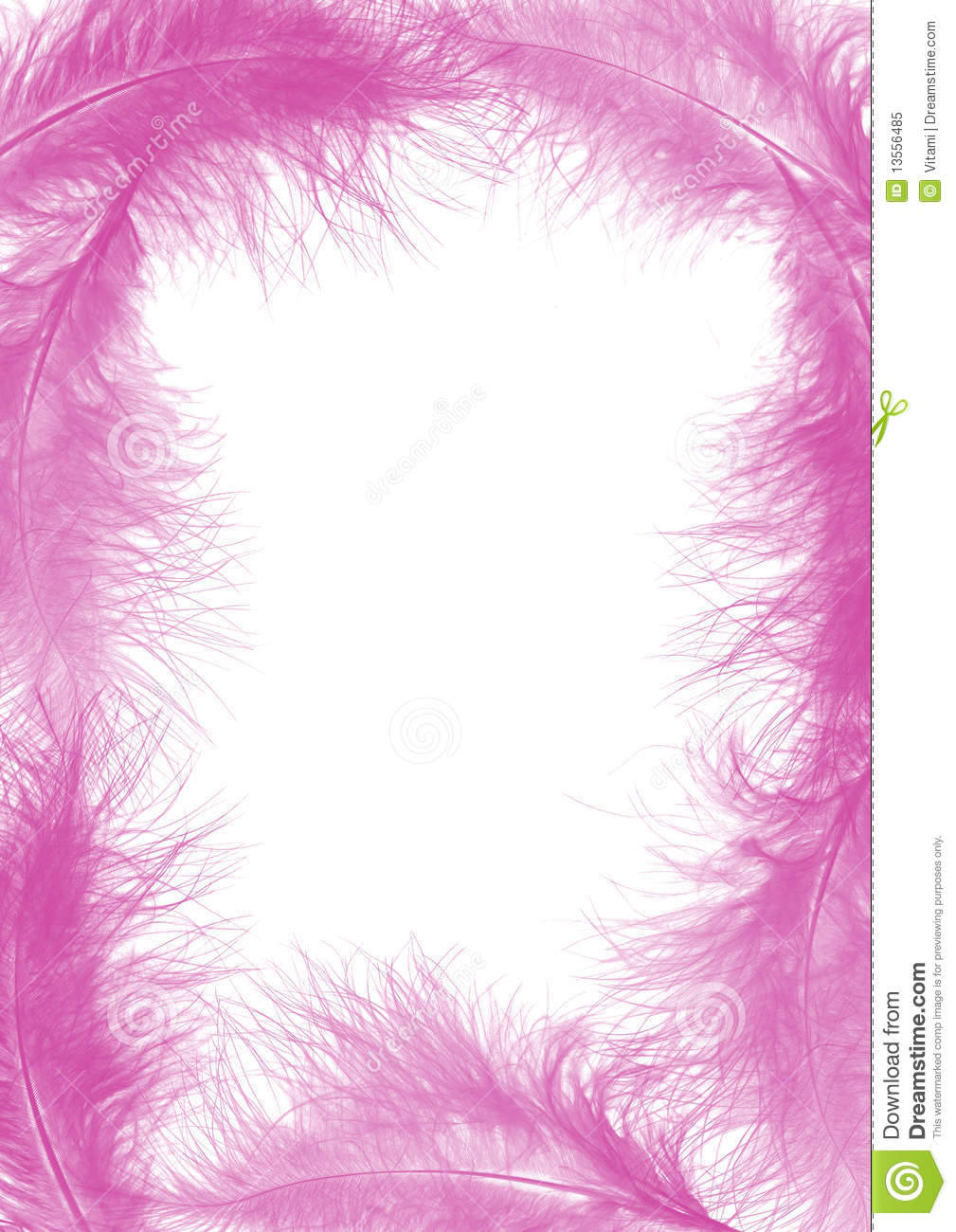 Easter Decorative Frame Created By Pink Feathers   Background For Your