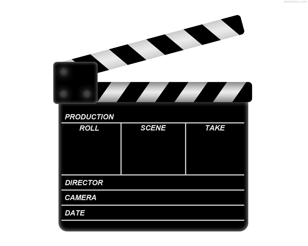 Enlarge Graphic  1280x1024px   Movie Clapboard