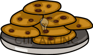Free Cartoon Plate Of Cookies Clipart Image Picture Art   141554
