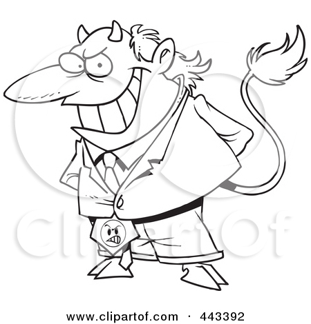 Free Rf Clip Art Illustration Of A Cartoon Black And White Outline