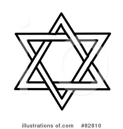 Free  Rf  Star Of David Clipart Illustration  82810 By Pams Clipart