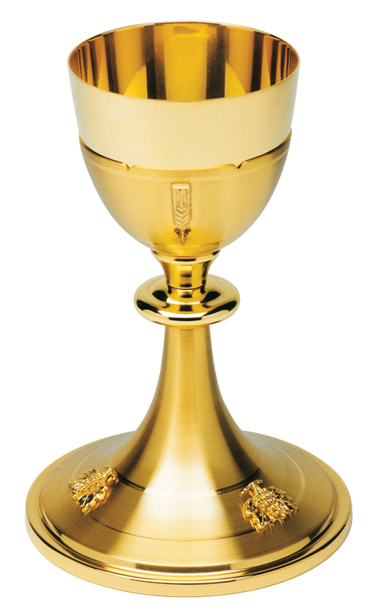 Goods And Religious Supplies   Chalices  Chalice With Grapes And Wheat