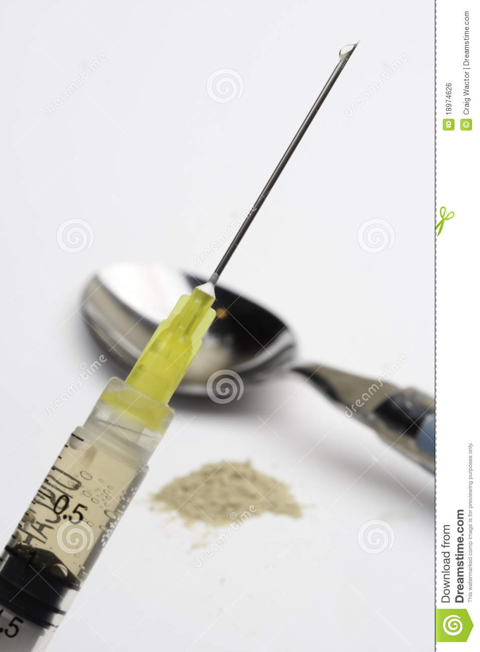 Heroin Needles Clipart Heroin And Syringe