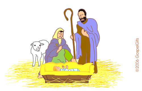 Holiday Christmas Jesus Christ Mary Joseph Nativity Manger