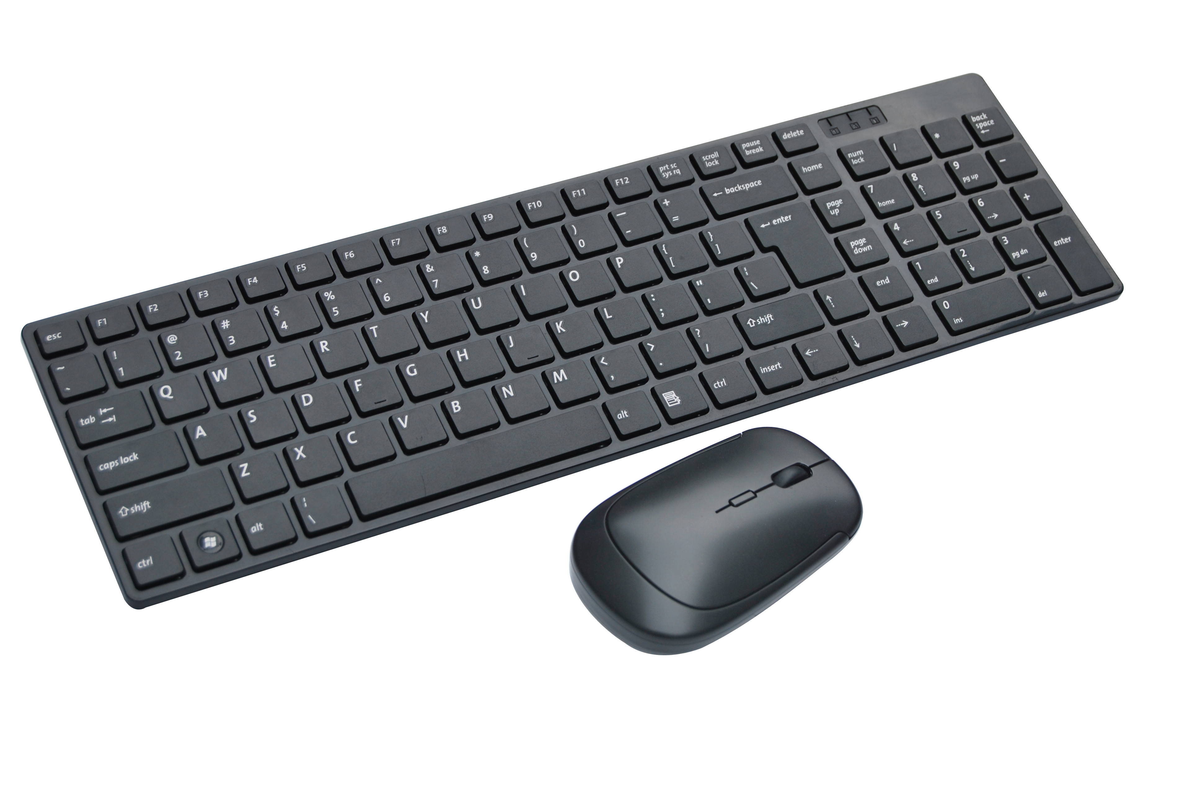 Keyboard And Mouse Combo 2 In 1 Fashion Apple Design Black Color