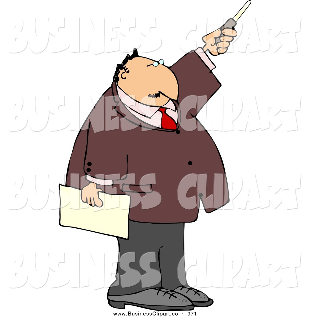 Larger Preview Clip Art Of A Caucasian Executive Woman Pointing A Car