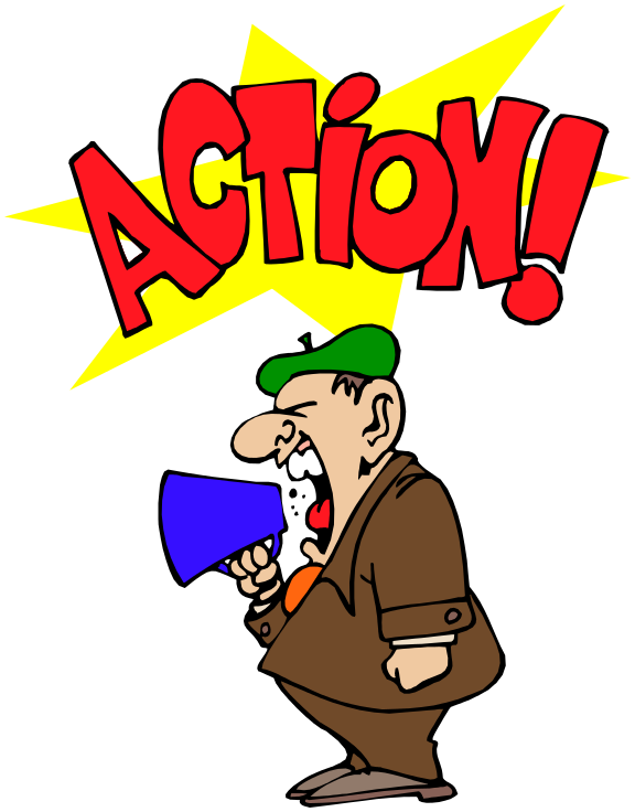 Movie Director Action Shout   Http   Www Wpclipart Com Working People