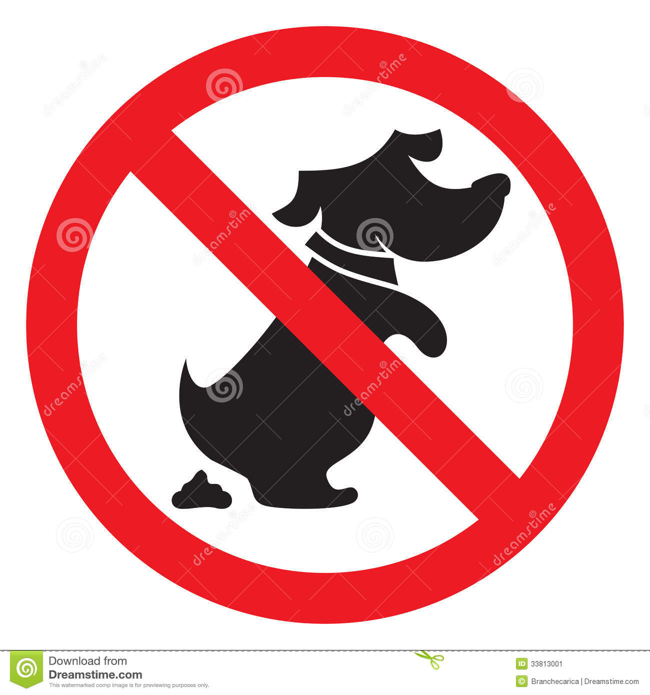 No Dog Poo Sign Stock Image   Image  33813001