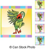 Parrot Green Clip Art Vector Graphics  770 Parrot Green Eps Clipart    