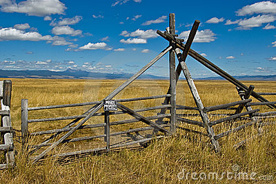 Private Ranch Gate Stock Image   Image  15961421