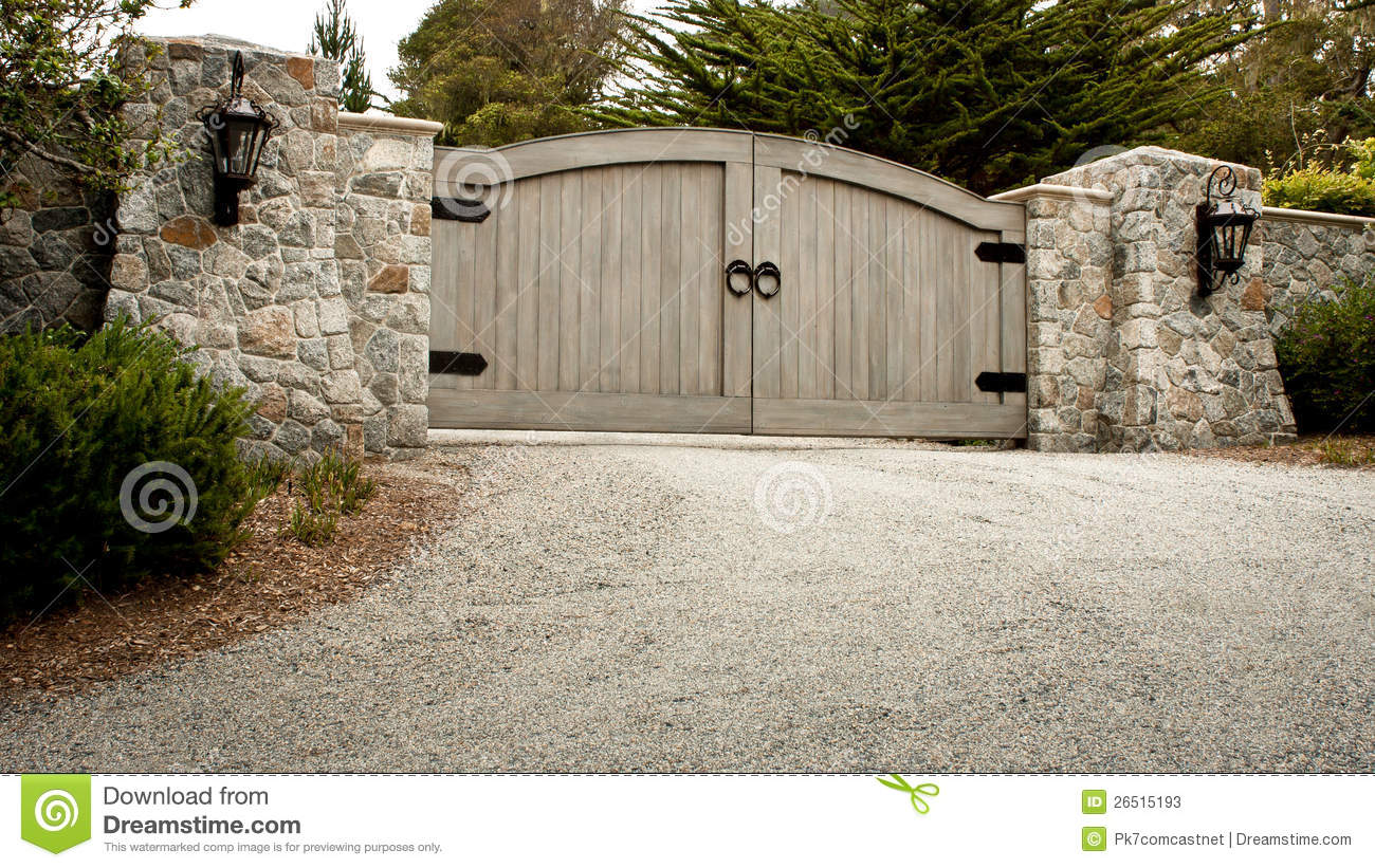Residential Driveway Gate Stock Photos   Image  26515193