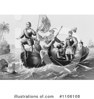 Royalty Free  Rf  Christopher Columbus Clipart Illustration  1106108