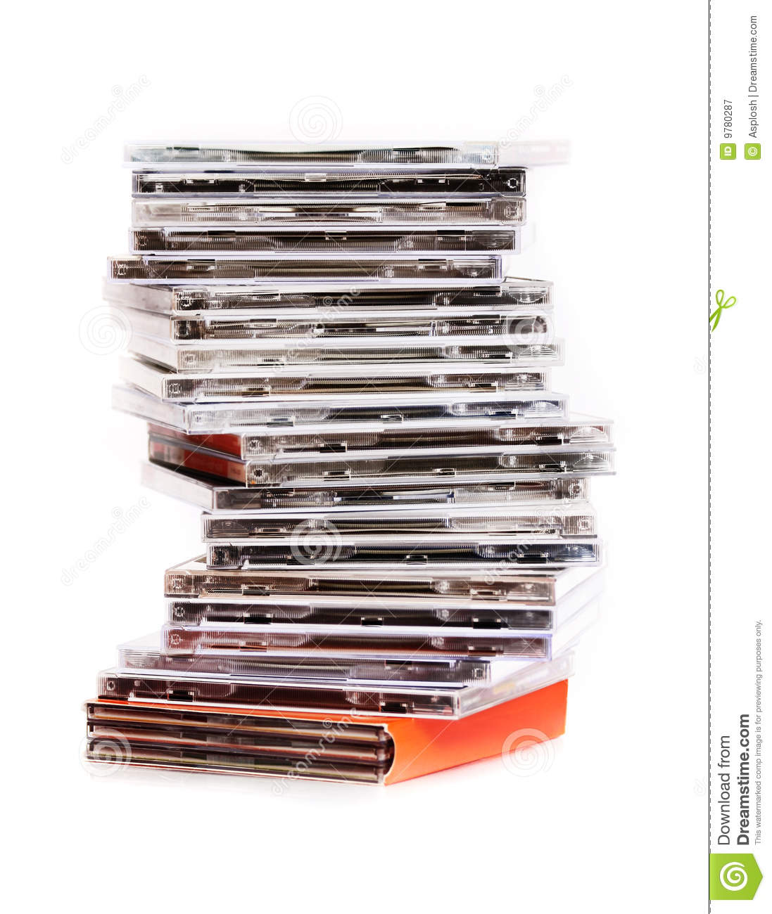 Stack Of Cd S Royalty Free Stock Photography   Image  9780287