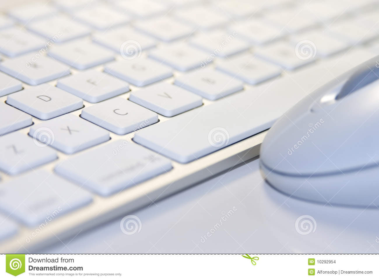 Stock Images  White Keyboard And Mouse 