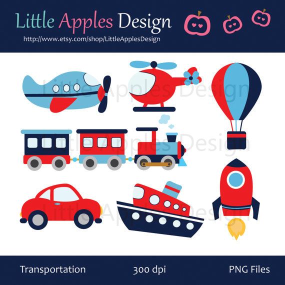Transportation Clip Art   Transportation Clipart   Plane Helicopter