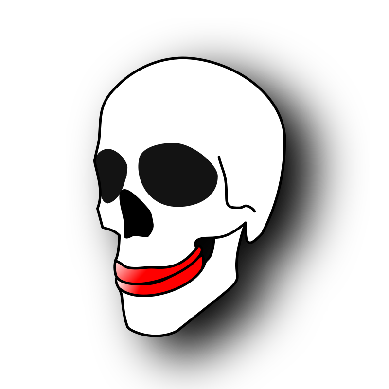 Ugly Skull By Smelly Boots   An Ugly Skull With Red Lips