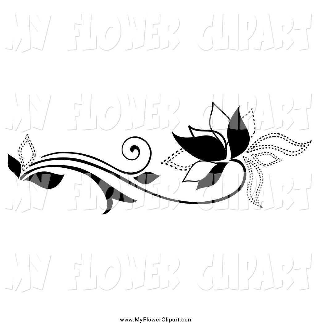 Black And White Scroll Clip Art