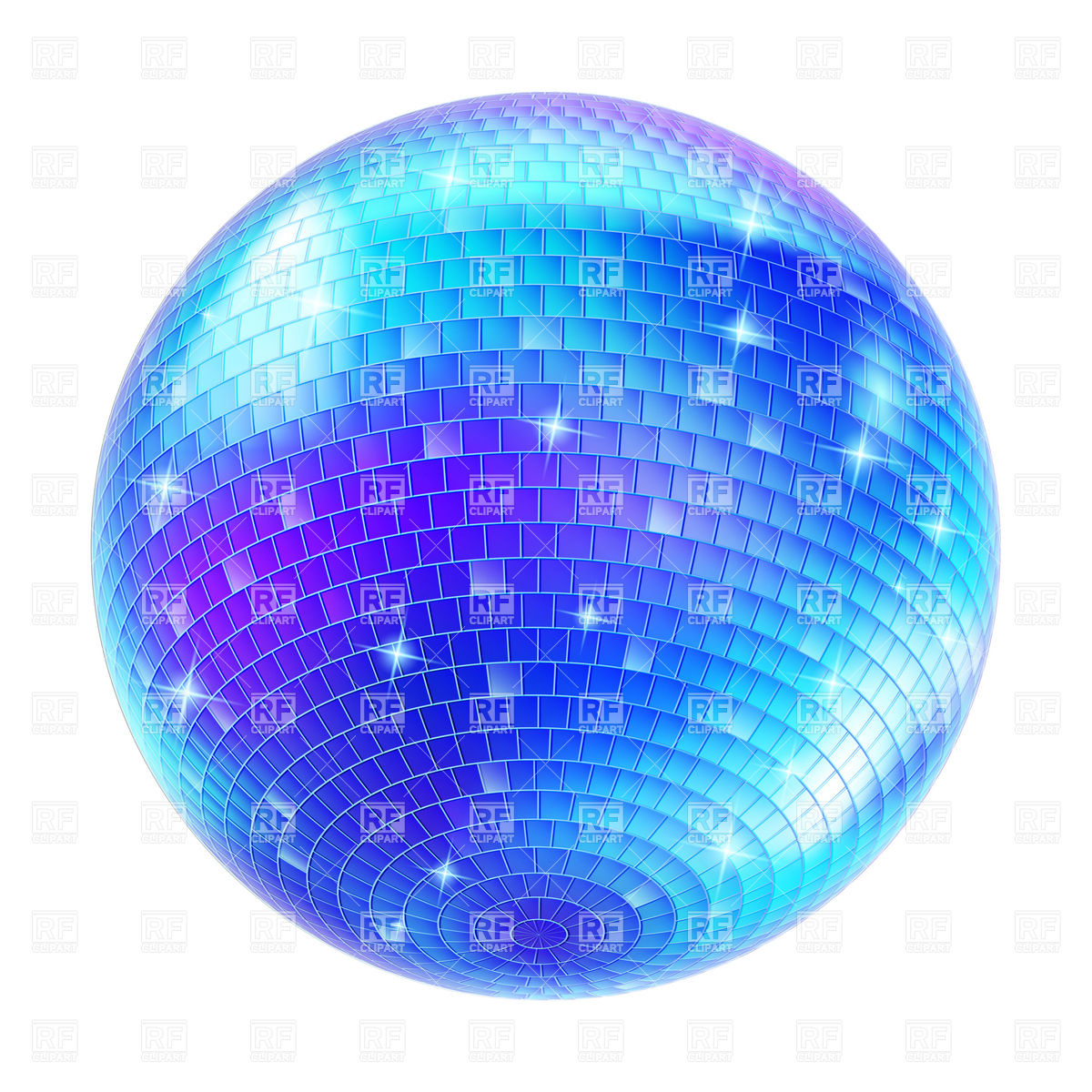 Blue Disco Ball Download Royalty Free Vector Clipart  Eps