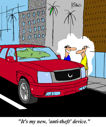 Cartoon  Car Stolen  Medium  By Carayboo Tagged Cartheftwreckobject