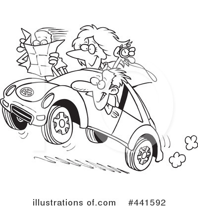 Cartoon Clipart Picture Of A Dog Driving A Race Car