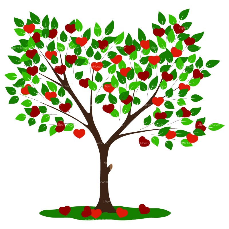 Clipart Love Tree   Royalty Free Vector Design