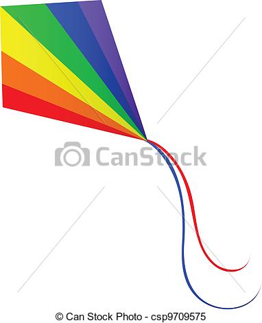 Clipart Vector Of Vector Illustration Of Kite Csp9709575   Search Clip